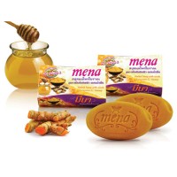 Mena Herbal Soap with Scrub Curcumin & Honey